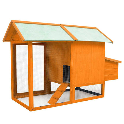 Chicken Cage Solid Pine & Fir Wood 66.9"x31.9"x43.3