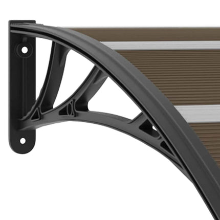 Door Canopy Black 94.5"x39.4" PC