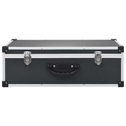 CD Case for 80 CDs Aluminum ABS Black