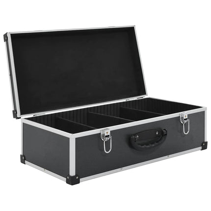 CD Case for 80 CDs Aluminum ABS Black