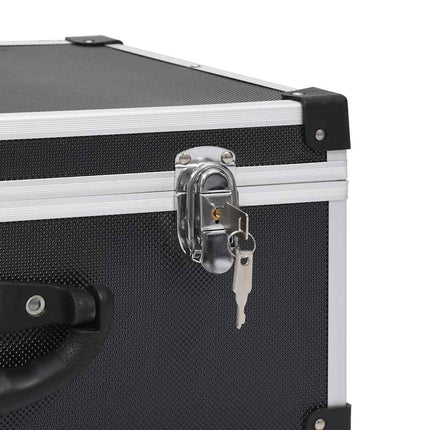 CD Case for 60 CDs Aluminum ABS Black