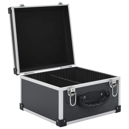 CD Case for 40 CDs Aluminum ABS Black