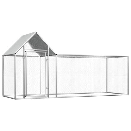 Chicken Coop 9.8'x3.3'x4.9'Galvanized Steel