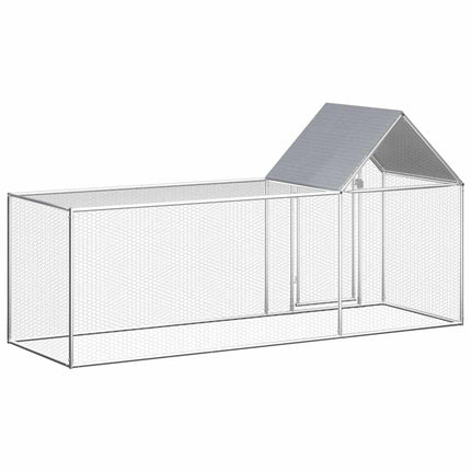 Chicken Coop 9.8'x3.3'x4.9'Galvanized Steel