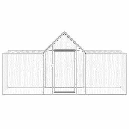 Chicken Coop 9.8'x3.3'x4.9'Galvanized Steel