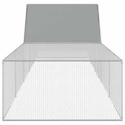 Chicken Coop 32.8'x6.6'x6.6'Galvanized Steel