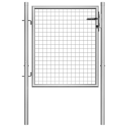 Garden Gate Galvanised Steel 39.4x29.5" Silver