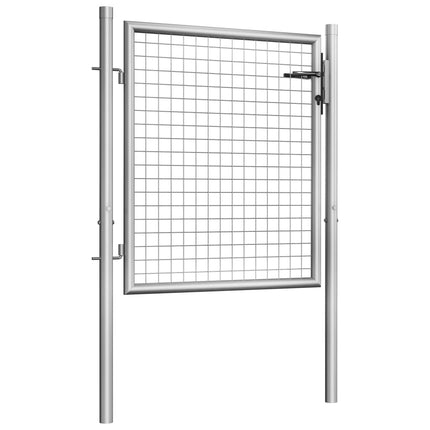 Garden Gate Galvanised Steel 39.4x29.5" Silver