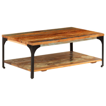 Coffee Table with Shelf 39.4"x23.6"x13.8" Solid Reclaimed Wood