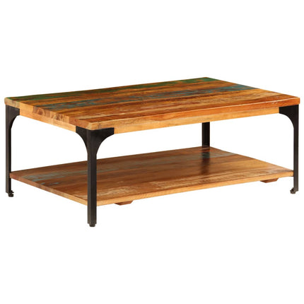 Coffee Table with Shelf 39.4"x23.6"x13.8" Solid Reclaimed Wood