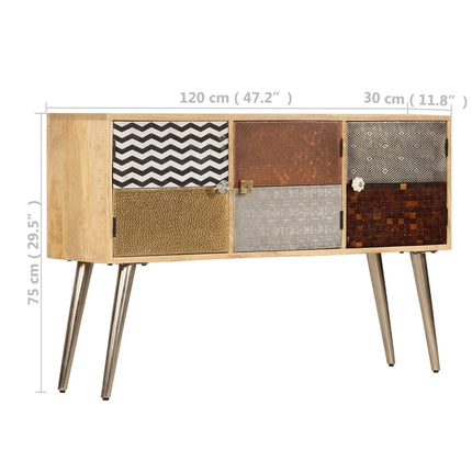 Sideboard 47.2"x11.8"x29.5" Solid Mango Wood
