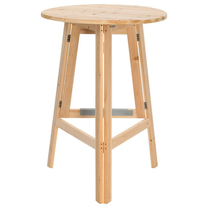 Foldable Bar Table 30.7" Fir Wood