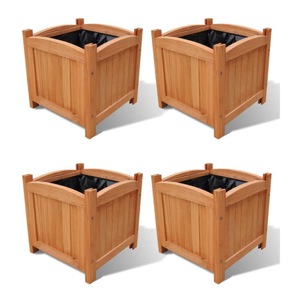 Raised Beds 4 pcs 11.8"x11.8"x11.8