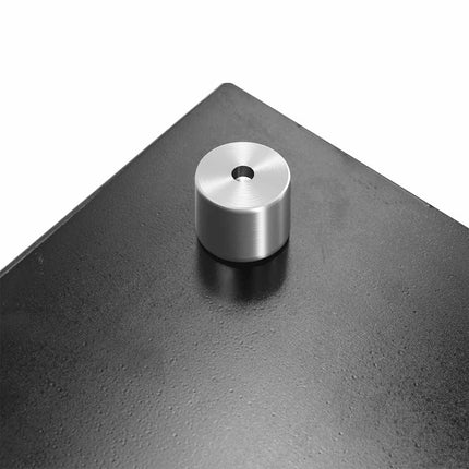Kitchen Backsplash Black 27.6"x15.7" Tempered Glass
