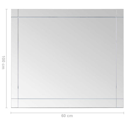 Wall Mirror 39.4"x23.6" Glass