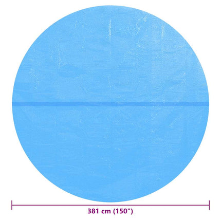 Floating Round PE Solar Pool Film 150" Blue
