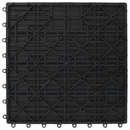 Decking Tile 11 pcs Grey 11.81 x 11.81 in WPC