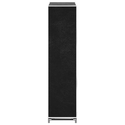 Fabric Shoe Cabinet with Cover 23" x 11" x 42" Black