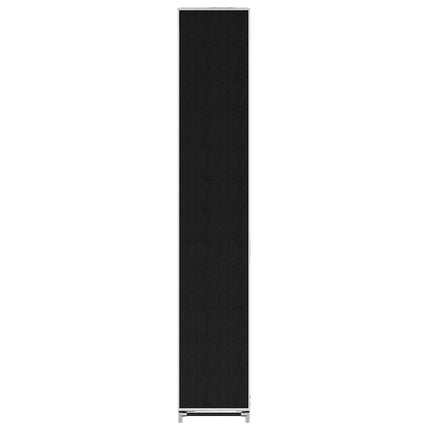 Fabric Shoe Cabinet with Cover 22" x 11" x 64" Black
