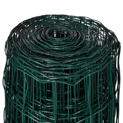 Euro Fence Steel 32.8ftx3.3ft Green