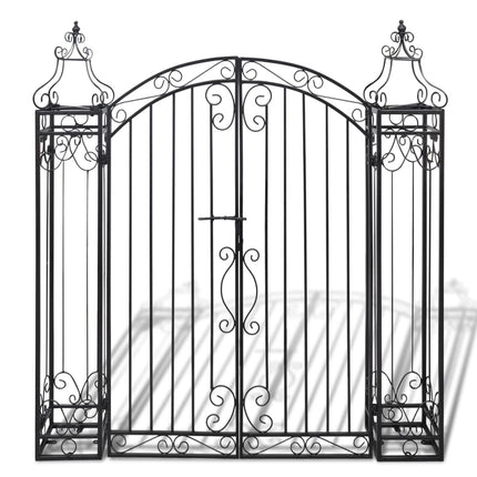 Ornamental Garden Gate Wrought Iron 4'x8"x4'5