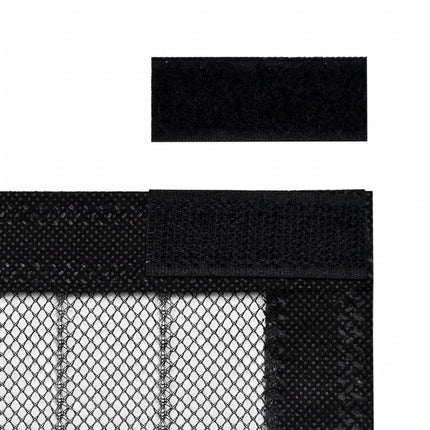 Insect Door Curtains 2 pcs 82.7"x39.4" Magnet Black