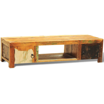 TV Stand with 2 Doors Reclaimed Wood Vintage