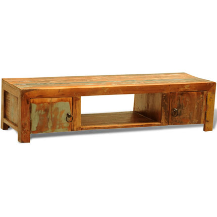 TV Stand with 2 Doors Reclaimed Wood Vintage