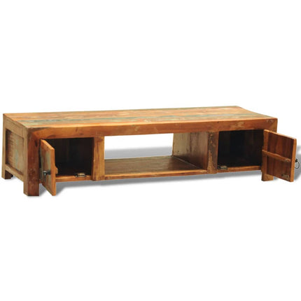 TV Stand with 2 Doors Reclaimed Wood Vintage