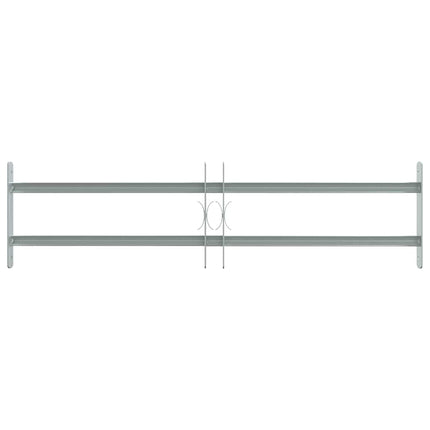 Adjustable Security Grille for Windows with 2 Crossbars 27.6"-41.3