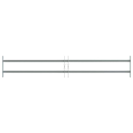 Adjustable Security Grille for Windows with 2 Crossbars 39.4"-59.1