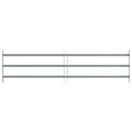 Adjustable Security Grille for Windows with 3 Crossbars 39.4"-59.1