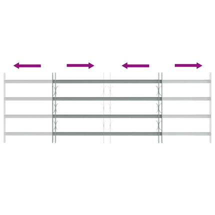 Adjustable Security Grille for Windows with 4 Crossbars 39.4"-59.1