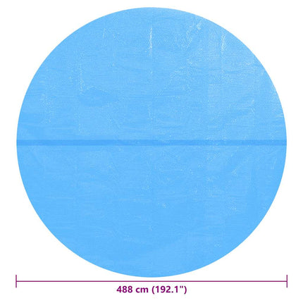 Round Pool Cover 192 inch PE Blue