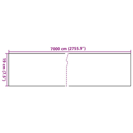 Garden Privacy Screen PVC 229.7'x0.6'Light Gray