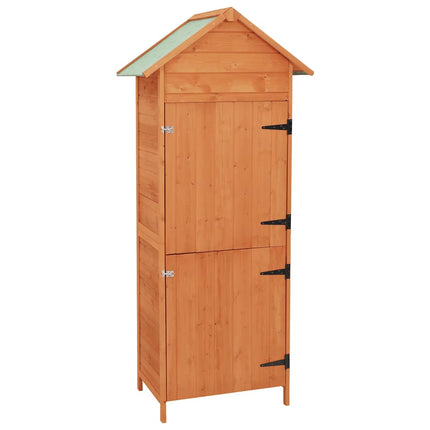 Patio Storage Cabinet Brown 16.7"x25.2"x74.8
