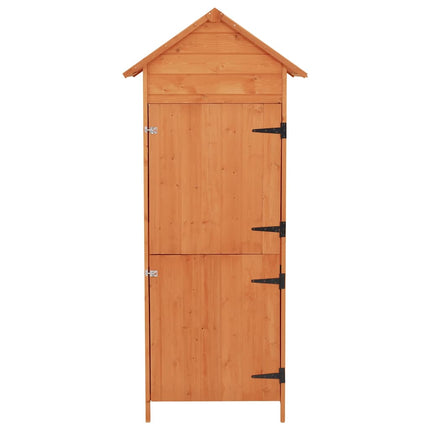 Patio Storage Cabinet Brown 16.7"x25.2"x74.8