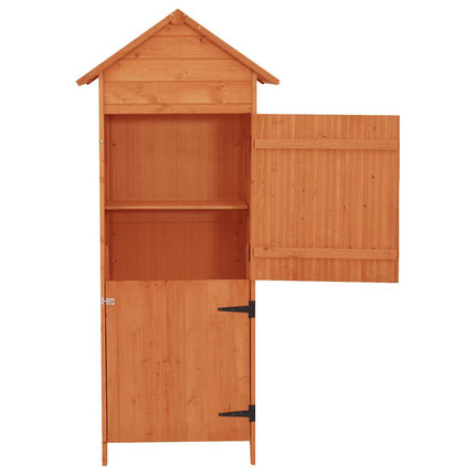 Patio Storage Cabinet Brown 16.7"x25.2"x74.8