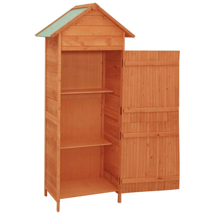 Patio Storage Cabinet Brown 16.7"x25.2"x74.8