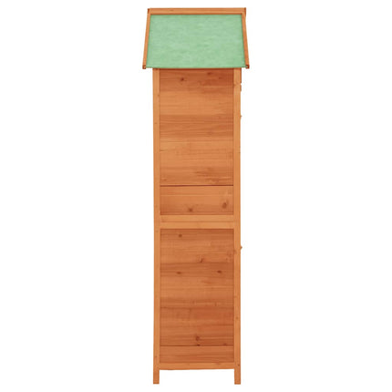 Patio Storage Cabinet Brown 16.7"x25.2"x74.8