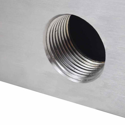 Rectangular Waterfall Pool Fountain Stainless Steel 23.6