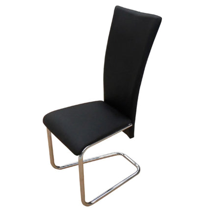 Dining Chairs 4 pcs Black Faux Leather
