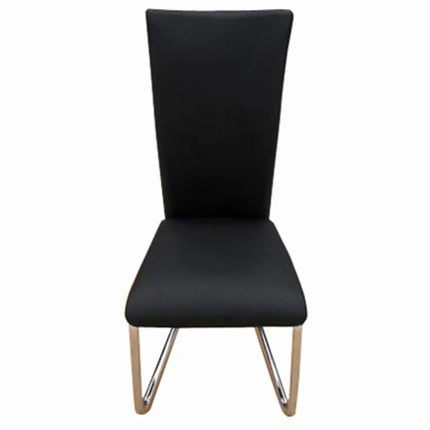 Dining Chairs 4 pcs Black Faux Leather