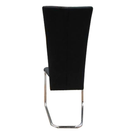 Dining Chairs 4 pcs Black Faux Leather