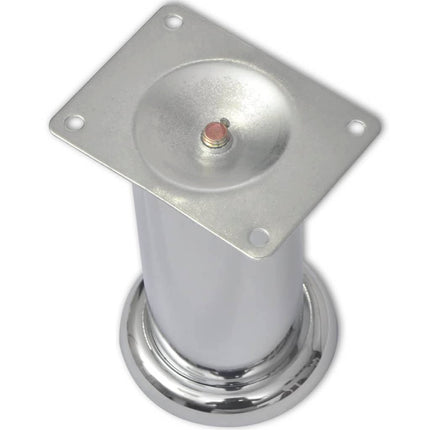 4 Round Sofa Legs Chrome 4.7