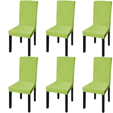 Chair Cover Set of 6 Apple green 90% Polyester, 10% Elastane