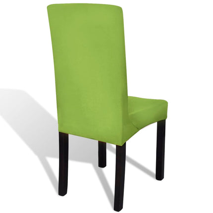Chair Cover Set of 6 Apple green 90% Polyester, 10% Elastane
