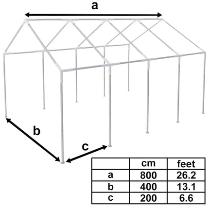 Party Tent/Marquee White 26.2'x13.1'