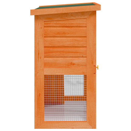 Outdoor Rabbit Hutch Small Pet Cage 1 Door Wood