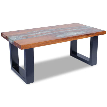 Coffee Table Teak Resin 39.4"x19.7